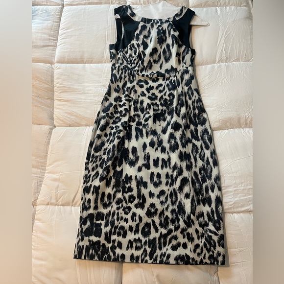 Fabulous Karen Millen Dress UK12 Red beige animal print BM051 main image 0